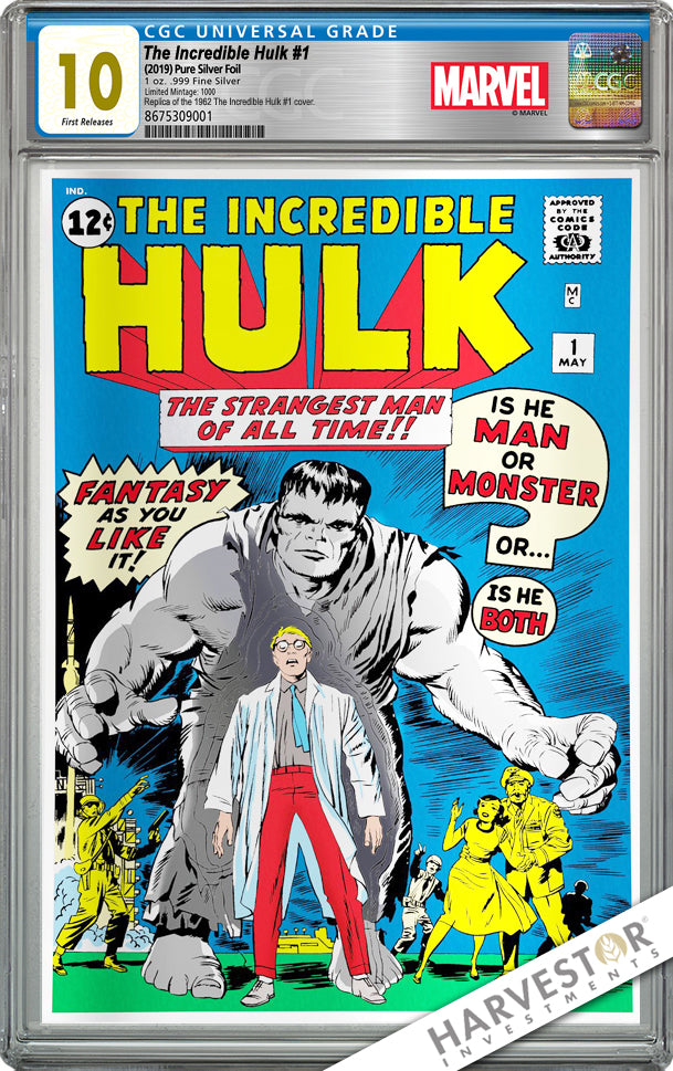 2019 Marvel Comics - The Incredible Hulk #1  - CGC 10 GEM MINT First Release