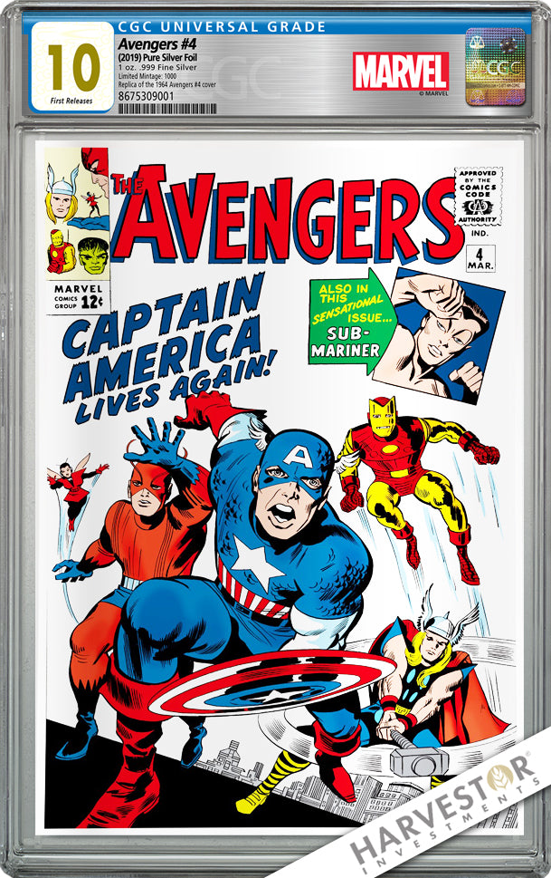 2019 Marvel Comics - The Avengers #4  - CGC 10 GEM MINT First Release