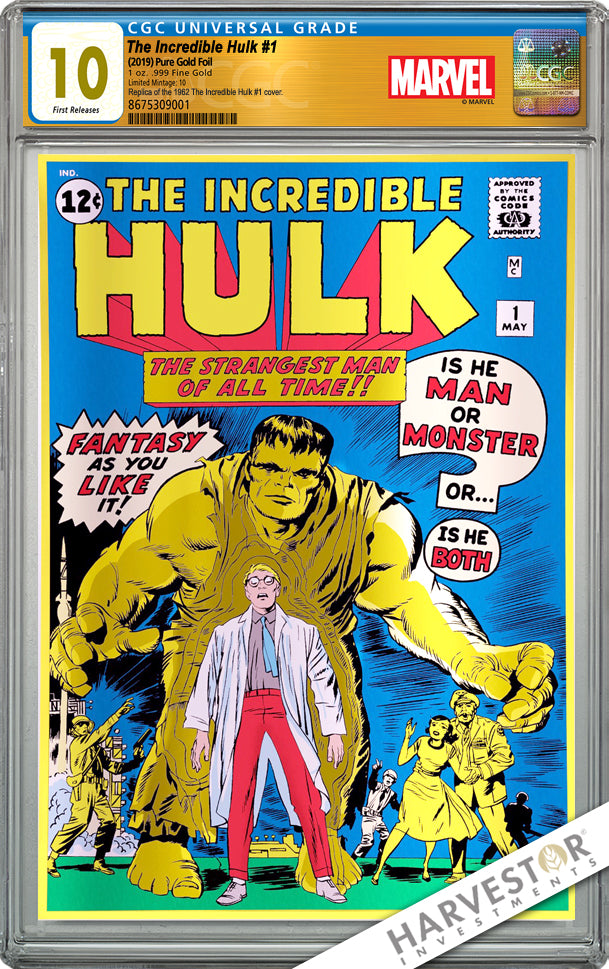 2019 Marvel Comics - The Incredible Hulk #1  - CGC 10 GEM MINT First Release