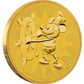 2017 Disney Steamboat Willie Gold Bullion 1 oz.