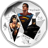 2016 Silver Canadian 1 oz. Proof - Batman VS Superman - The Trinity