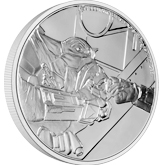 2022 Disney Star Wars: The Mandalorian - Grogu - Silver 1 oz.