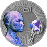 2016 Silver Code of the Future Series - Artificial Intelligence 2 oz.
