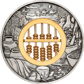 2019 Abacus Antiqued Silver 2 oz. Coin