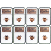 2009 P&D Lincoln Cent SMS Bronze 8-Coin Set - NGC MS68RD