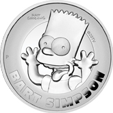 2022 Bart Simpson High Relief 2 oz. Coin