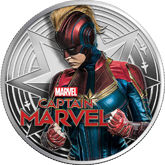 2019 Marvel - Captain Marvel Silver 1 oz. Coin