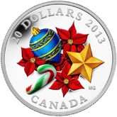 2013 Canadian $20 Silver Holiday Season - Venetian Glass Candy Cane