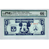 1972 Disney Dollar “Recreation Coupon” - PMG 66 EPQ