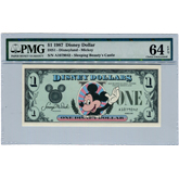 1987 Disney Dollar - PMG 64 EPQ