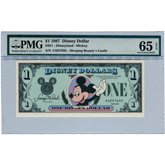 1987 Disney Dollar - PMG 65 EPQ