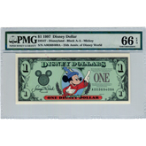 1997-D $1 Disney Dollar - PMG 66 EPQ