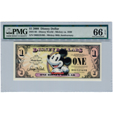 2008-D Disney Dollar - PMG 66 EPQ