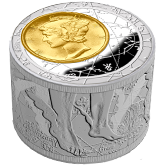 2013 Niue Island Fortuna Redux Silver Cylinder-Shaped Coin