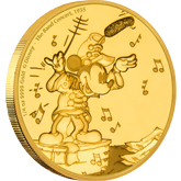 2016 Disney Mickey Through the Ages - Band Concert Gold 1/4 oz.