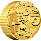 2015 Disney Steamboat Willie 1 Kg Gold Coin