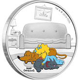 2019 The Simpsons: Maggie Simpson Silver 1 oz. Coin