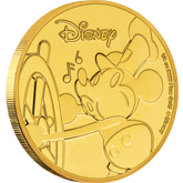 2018 Mickey Mouse 90th Anniversary Gold 1/4 oz. Coin