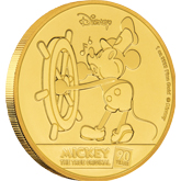 2018 Mickey Mouse 90th Anniversary Gold 1 oz. Coin