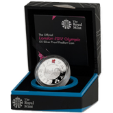 2012 Official London Olympic Silver Proof Piedfort