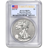 2013 West Point Silver Eagle Reverse Proof - PCGS PR70 First Strike