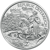 2009 10€ Silver Proof Richard the Lionheart in Duernstein