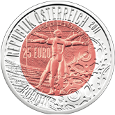 2011 25€ Silver Niobium Coin – Robotik