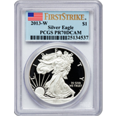 2013-W Proof Silver Eagle PCGS PR70 DCAM First Strike