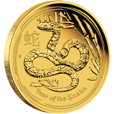 2013 Proof Gold Snake 1 oz.