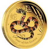 2013 Proof Gold Snake 1 oz. – Colorized Edition