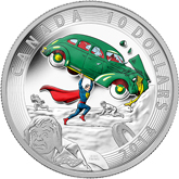 2014 Silver Canadian 1/2 oz. Proof - Superman™ Comic Book Covers
