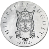 2012 10€ Silver Proof Philip II Augustus