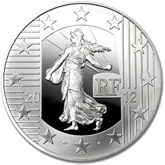 2012 10€ Silver Proof Sower – 10th Anniversary of the Euro