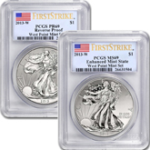 2013 West Point Silver Eagle Set - PCGS PR/MS 69 First Strike