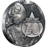 2017 Silver Star Trek The Next Generation: Worf 2 oz. Coin